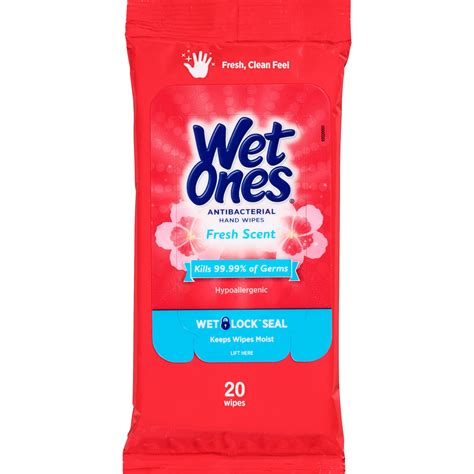 Wet Ones Hands Face Antibacterial Wipes Travel Pack Fresh Scent CVS