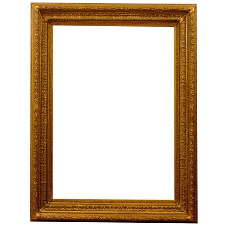 Very Large Ornate Gold Leafed Antique Amercian Frame At 1stdibs