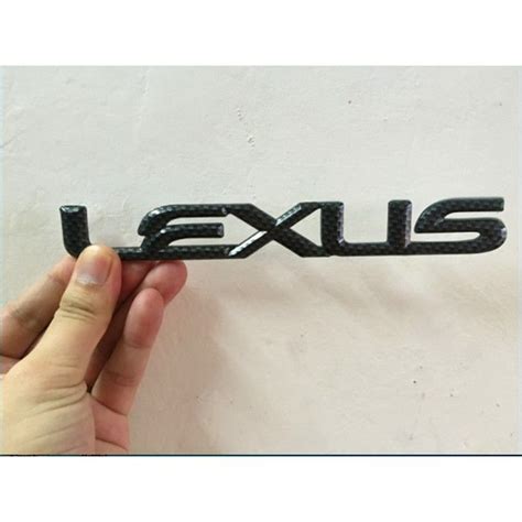 ZR 1 X ABS Carbon Fiber Pattern LEXUS Logo Car Rear Side Emblem Sticker