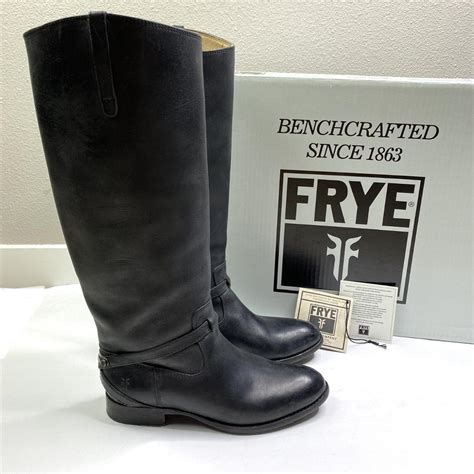 Womens Frye Lindsay Plate Boots Size 7 Used With Box Depop