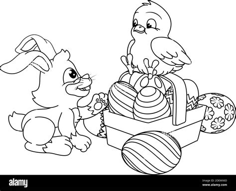 Cartoon Hen Coloring Page Schwarzweiß Stockfotos Und Bilder Alamy