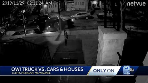 Suspected Drunken Driver Hits 4 Cars 2 Houses