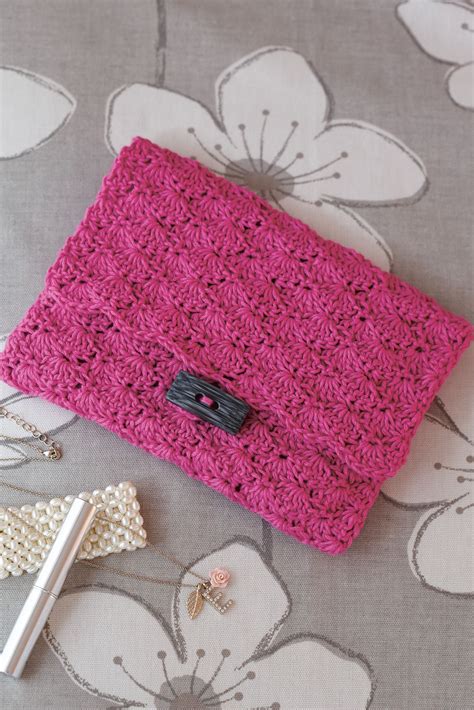 Evening Clutch Bag Crochet Pattern The Knitting Network Crochet