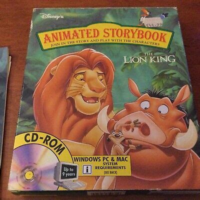 Disney S The Lion King Animated StoryBook PC CD Rom 1995 Windows EBay