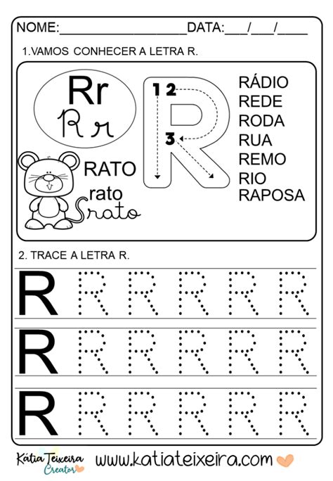 Atividades De Alfabetiza O Letra R Prontas Para Imprimir The Best