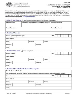 Fillable Online Casa Gov Form Application Certificates Of