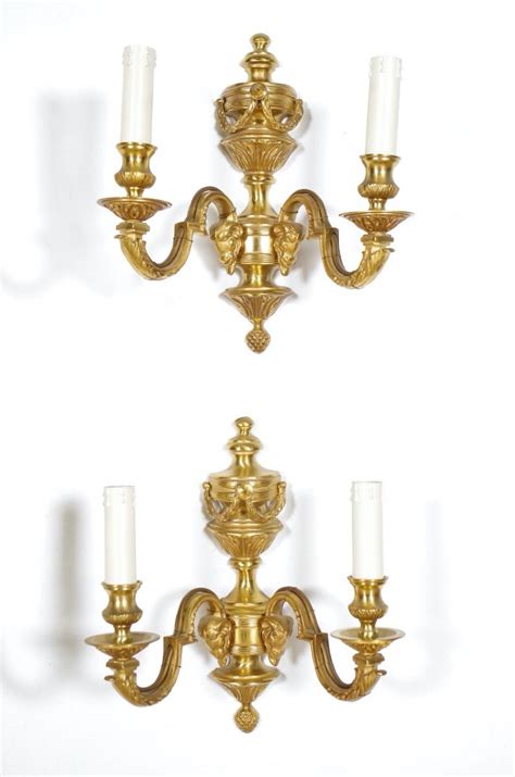 Proantic Quatre Appliques Style Louis Xvi Bronze Dor