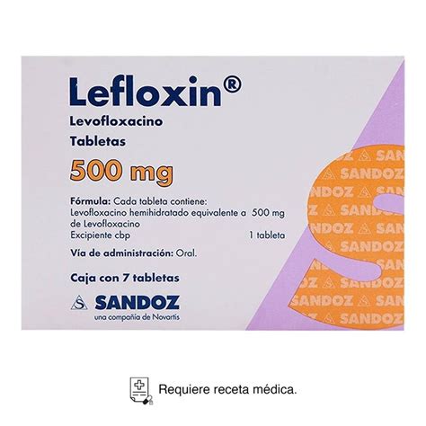 Lefloxin Levofloxacino Mg Tabletas Walmart