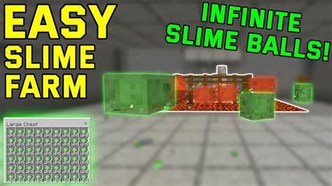 Easy Slime Farm Minecraft Bedrock Bedrock Mcpe Ps4 Xbox Youtube