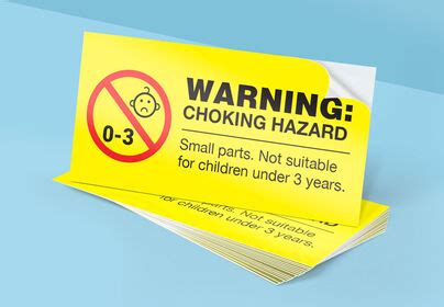 Custom Warning Labels on Products | PrintPlace