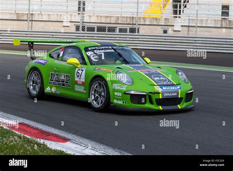 Monza Italy May 30 2015 Porsche 911 Gt3 Cup Of Dinamic Motorsport