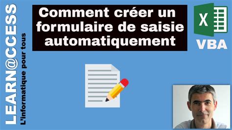 Vba Comment Créer Un Formulaire Utilisateur Dynamique En Vba Youtube