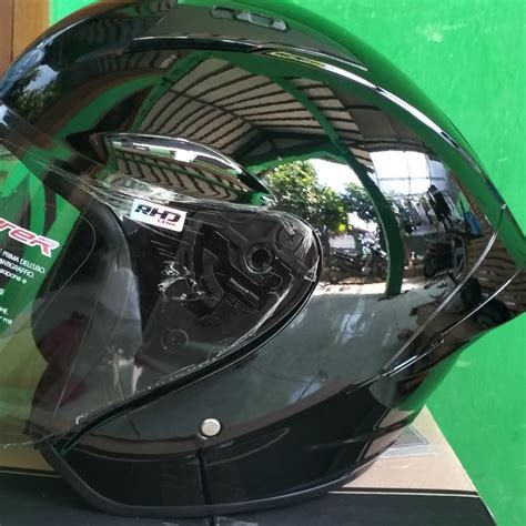 Jual Helm Nhk N Max Solid Black Gloss J Shopee Indonesia