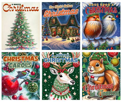 Vintage Christmas Mini Books Printable Christmas Books Free