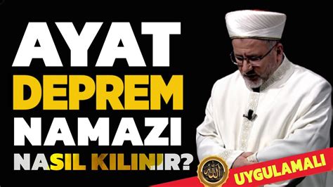 AYAT deprem namazı nasıl kılınır Uygulamalı video deprem YouTube