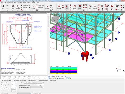 Pile Cap Reinforcement Example Design