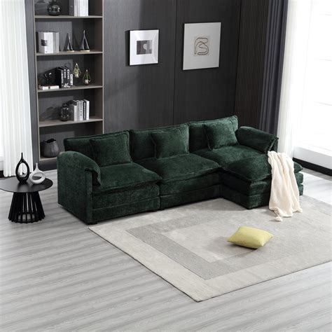 **ONLY BOX 1 OF 4*** Convertible Modular Sectional Sofa with Reversible ...