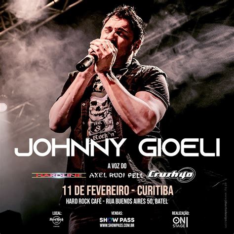 Johnny Gioeli Se Apresenta No Brasil Pela Primeira Vez Em Agenda