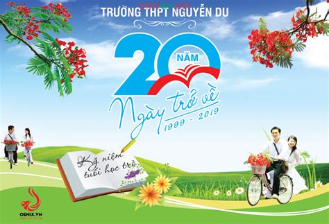 Market kỷ niệm 20 năm ngày trở về trường THPT file AI Download file