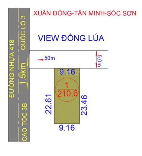 BÁn GẤp LÔ ĐẤt XuÂn ĐỒng TÂn Minh SÓc SƠn GiÁ HẠt DẺ DiỆn TÍch 210m2