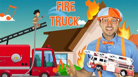 Blippi Super Fire Truck song - Trucks For Kids | Educational Videos For ...