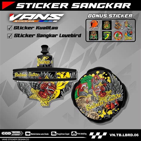 Jual Stiker Decal Sangkar Lovebird Model Batman Stiker Tebok Lovebird