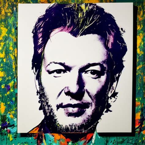 KREA AI Andy Warhol Paintings Of Blake Shelton In A Myster