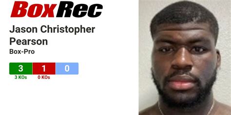 Boxrec Jason Christopher Pearson