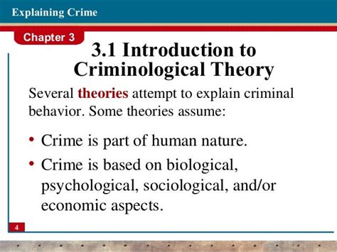 Theories Of Crime Criminology