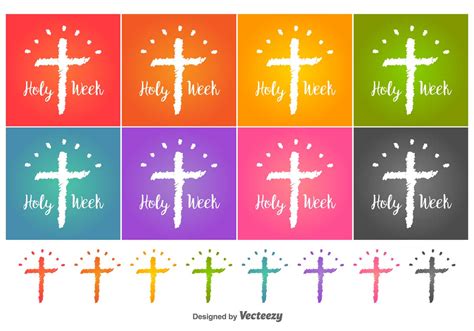 Holy Week Vector Icons 136515 Vector Art at Vecteezy