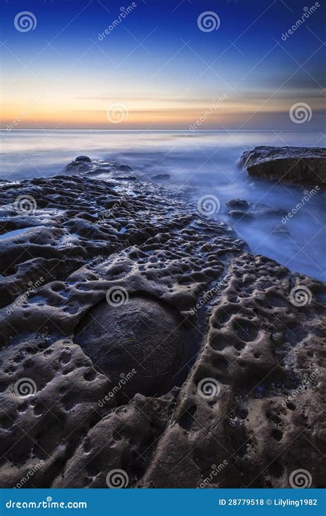 Rocky Beach Stock Photo Image Of Nature Sunset Rocky 28779518