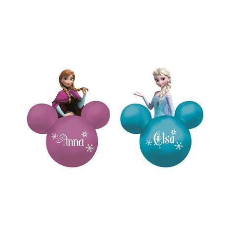 Bola Árvore Natal Elsa E Anna Frozen 8Cm 2 Pçs Colorido Submarino