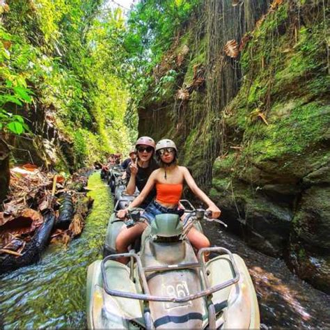 Ubud Bali Jungle River Waterfall And Cave Quad Bike Tour Getyourguide