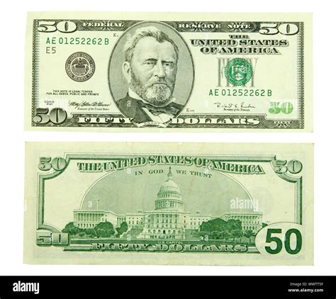 Front American 50 Dollar Bill High Resolution Stock Photography and ...