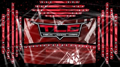 Wwe Tlc Stage Only With Crowd And Pyro Youtube