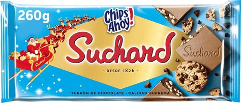 Suchard Chips Ahoy Tableta de Turrón de Chocolate con Leche con Trozos