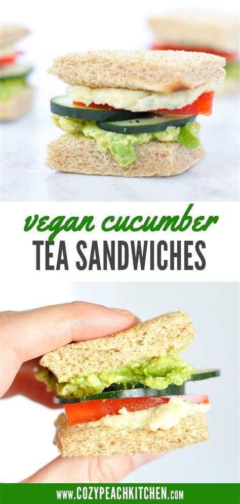 Vegan Cucumber Tea Sandwiches With Herb Cream Cheese Cucumber Tea