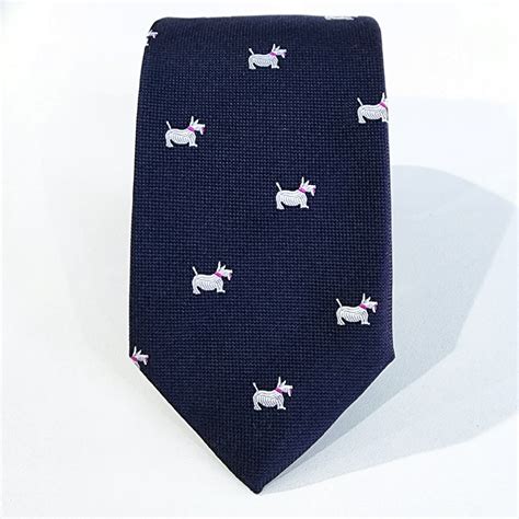 Corbata De Seda Italiana Marino Schnauzer Camisas Corbatas Y Accesorios