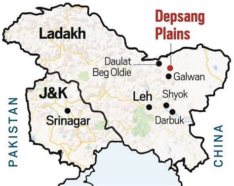 Ladakh District Map Ladakh Political Map Images