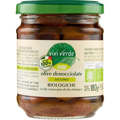 Olive Verdi Leccino Denocciolate Olio Extravergine Coop Vivi Verde