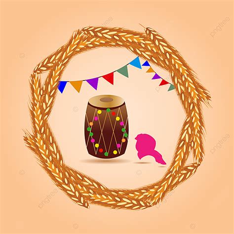 Baisakhi Festival Vector Hd Png Images Happy Baisakhi Festival Drum