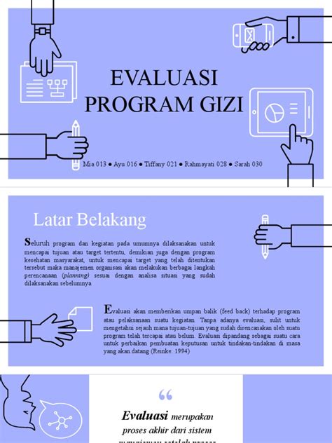 Perencanaan Program Gizi Evaluasi Program Gizi Pdf