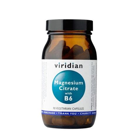 МАГНЕЗИЕВ ЦИТРАТ ВИТАМИН Б6 капсули 90 броя Viridian Magnesium Citrate And Vitamin B6 Atlas Bg