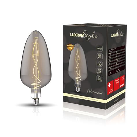 ES E27 Decolamp LED Bullet 4W Smoked Dimmable Nottingham Lighting