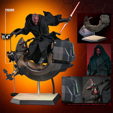 Hot Toys星際大戰達斯魔與西斯重力機車 Darth Maul With Sith Speeder1 6 比例收藏級人偶