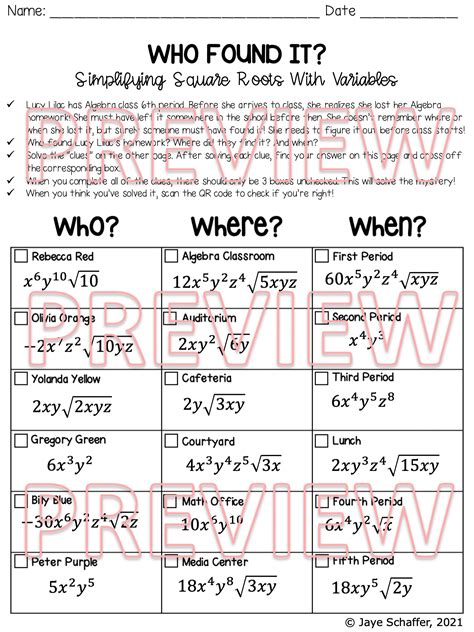 Simplifying Radicals With Variables Efarmers Ng Worksheets Library