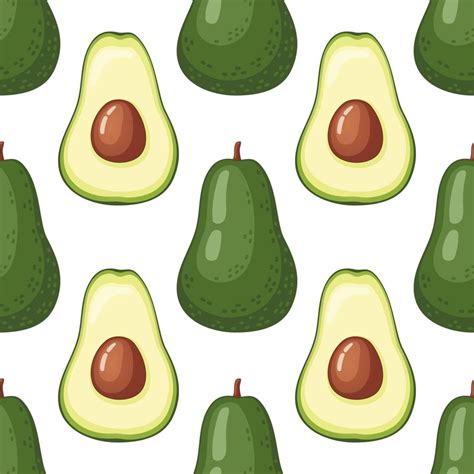 Avocado vector pattern 19605871 Vector Art at Vecteezy