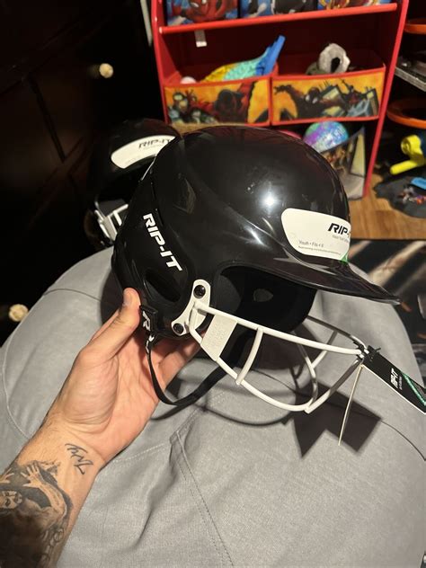 Rip It Vision Softball Helmet Youth Size S 6 Black Ebay