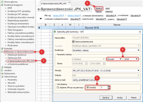 Jak wygenerować korektę pliku JPK w InsERT GT InsERT GT Rachmistrz