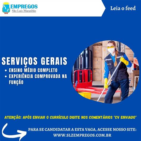 O'que E Serviços Gerais - SERVIÇOS GERAIS - SLZ Empregos